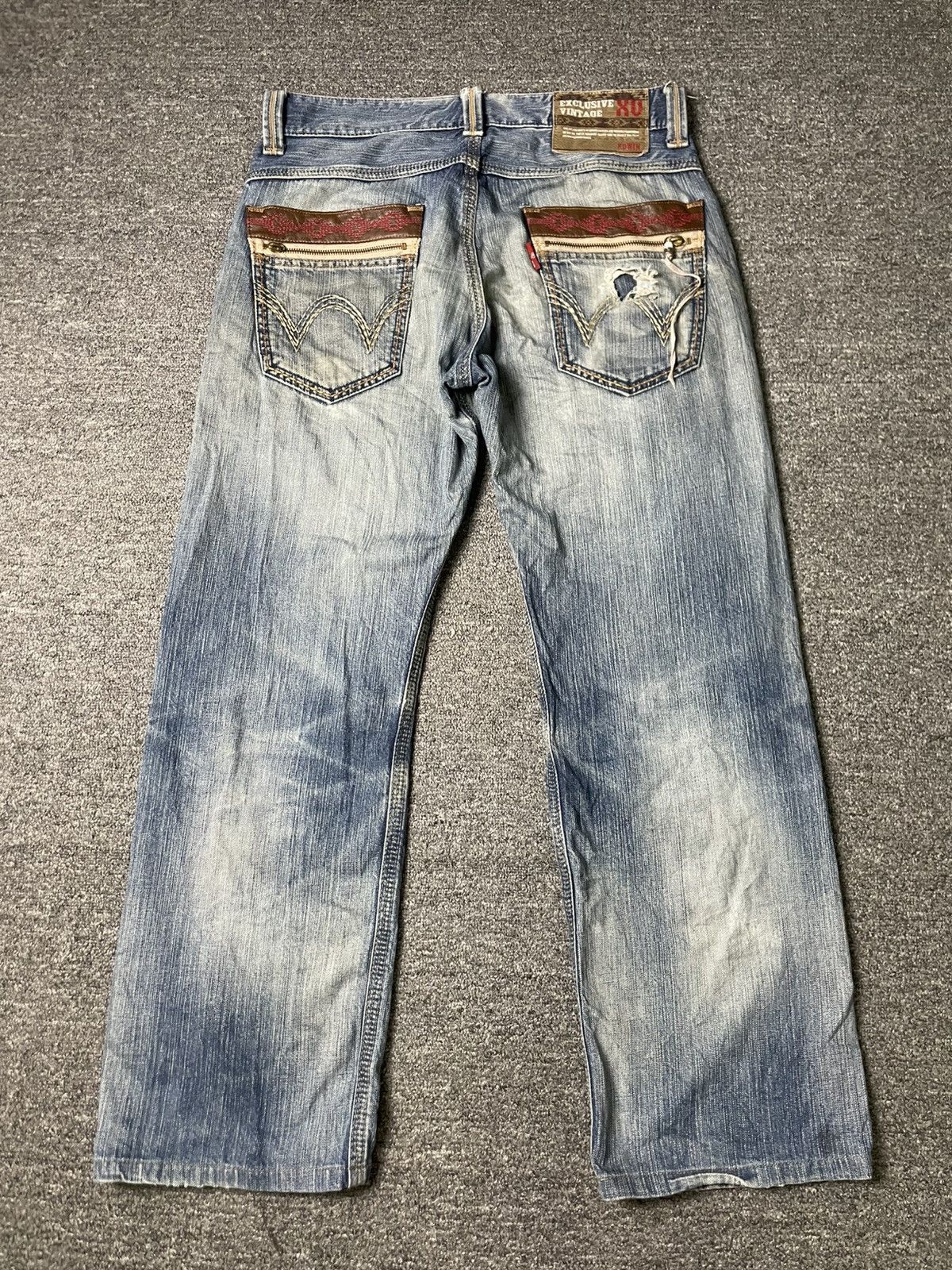 Edwin × Vintage Exclusive Vintage Edwin Distressed Denim (89) Size US 34 / EU 50 - 11 Thumbnail