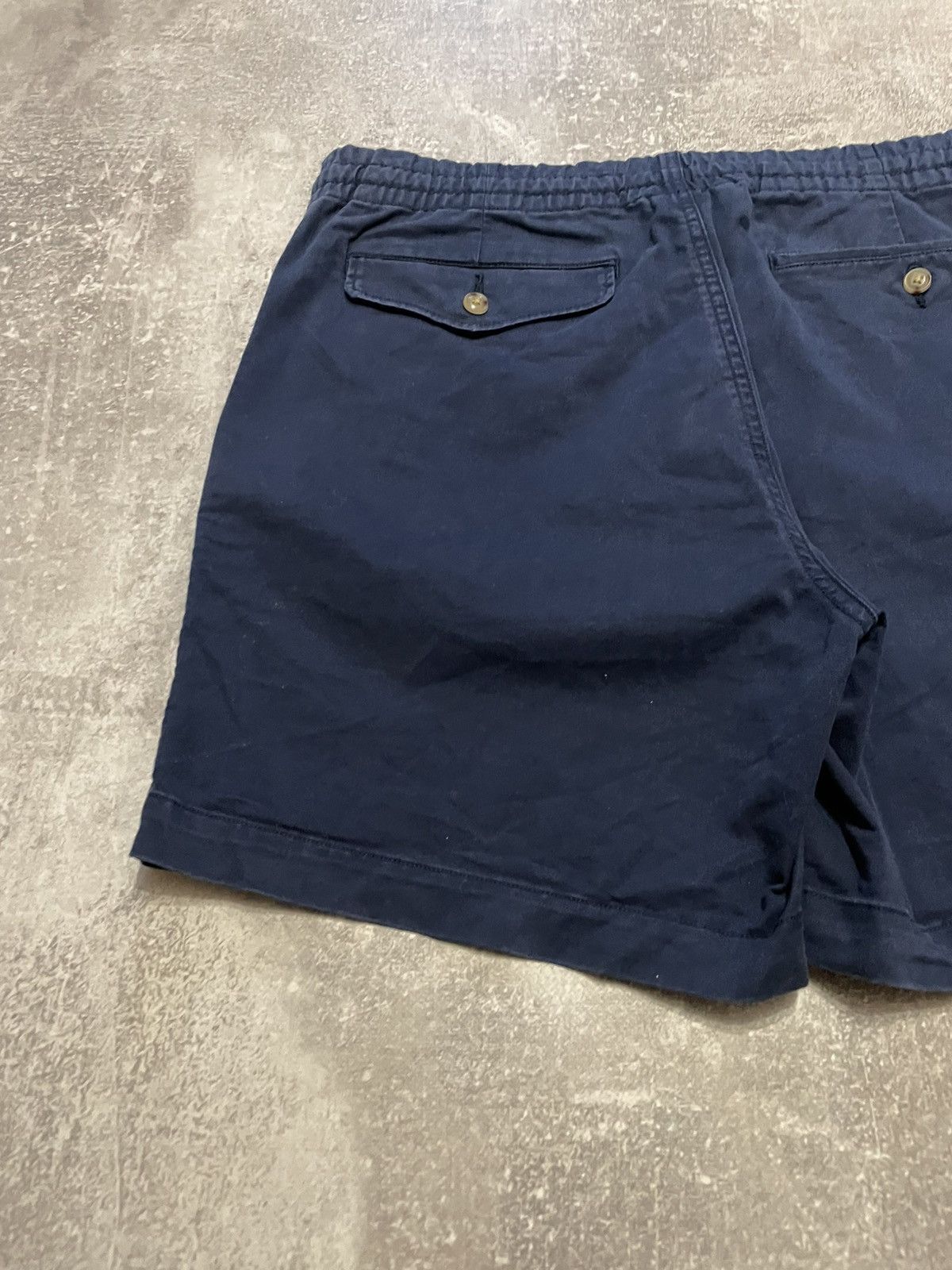 Polo Ralph Lauren × Vintage Vintage Polo Ralph Lauren Navy Blue Cotton Shorts Size 32 Size US 32 / EU 48 - 14 Thumbnail