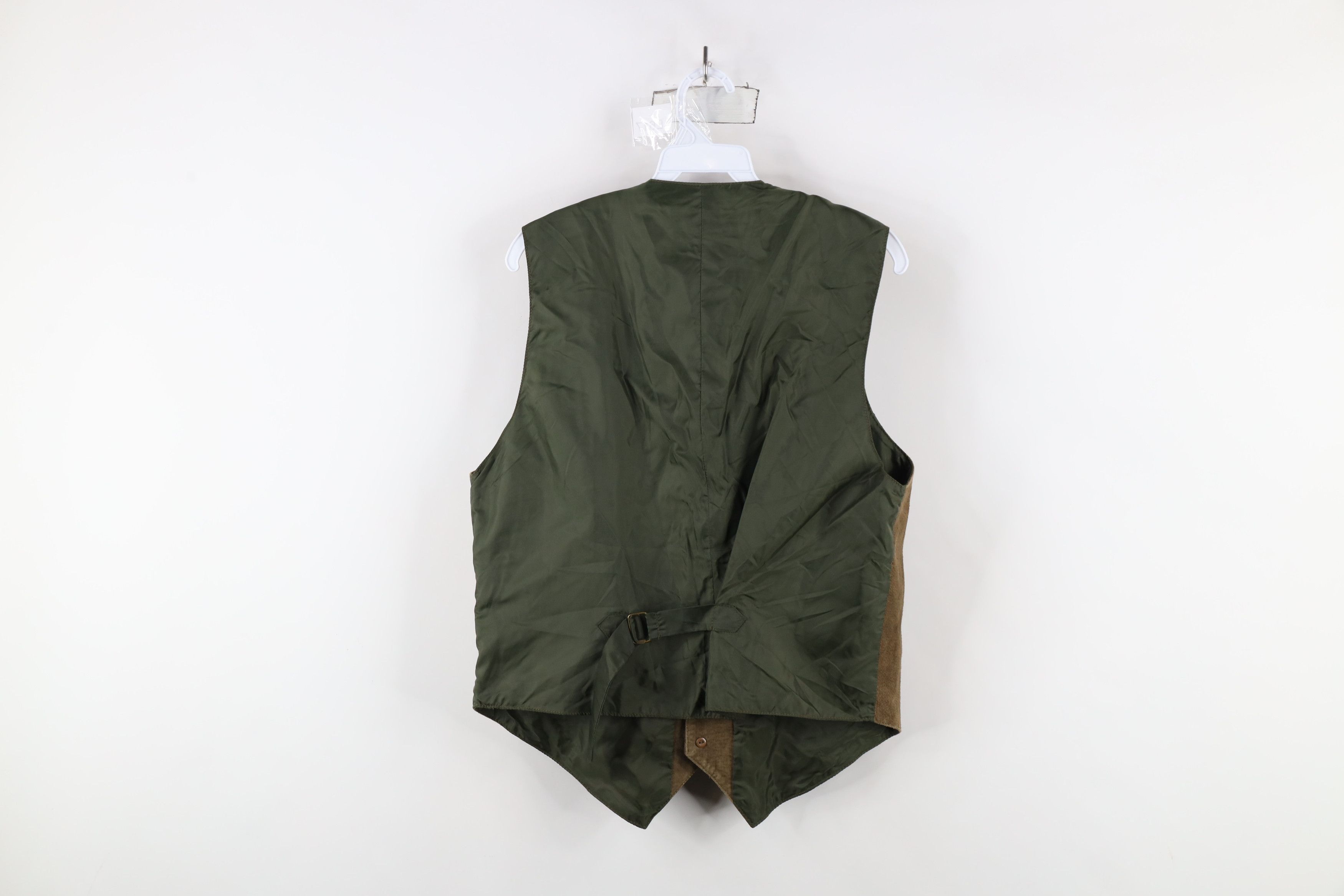 Vintage Vintage 90s Streetwear Suede Leather Buckle Back Vest Jacket Size US M / EU 48-50 / 2 - 9 Thumbnail