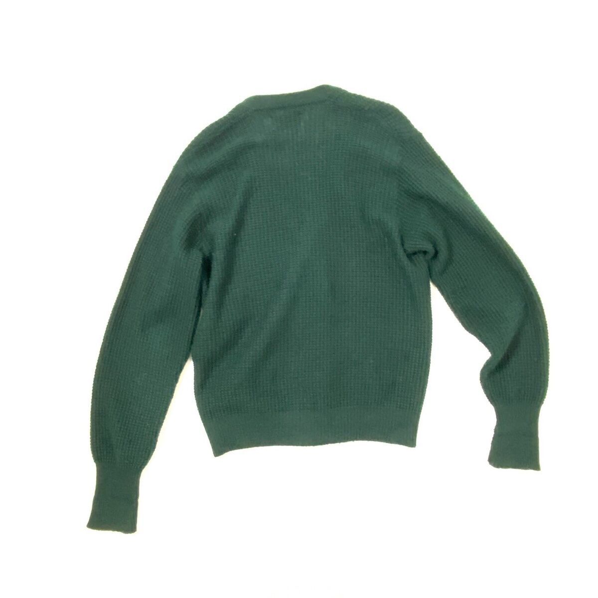 Vintage Vintage Lord Jeff Green Ribbed V-Neck Sweater Cardigan M Size US M / EU 48-50 / 2 - 11 Thumbnail