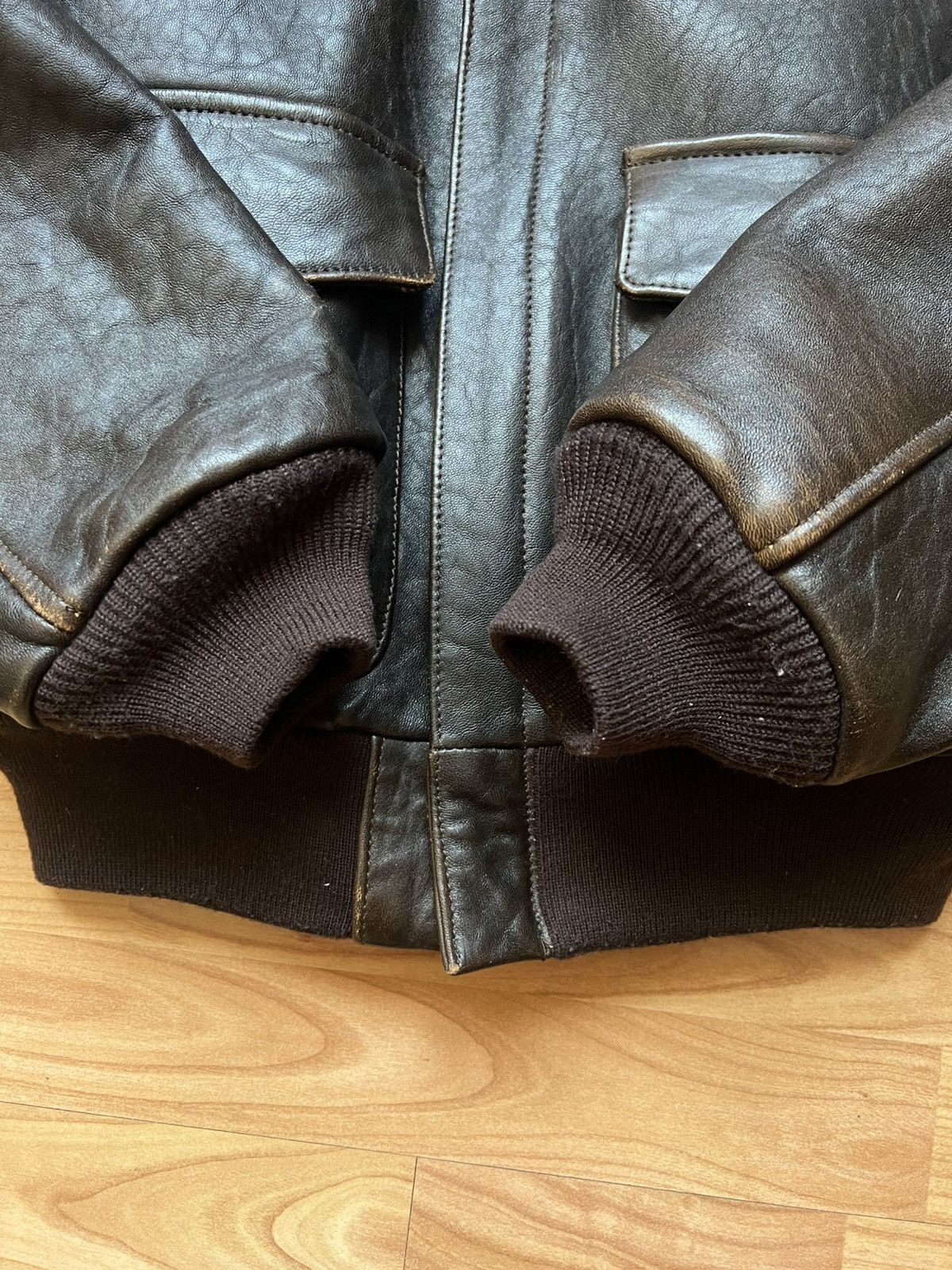 Avirex Avirex Flight Jacket Leather Glenn Miller’s Design Vintage Size US L / EU 52-54 / 3 - 17 Thumbnail