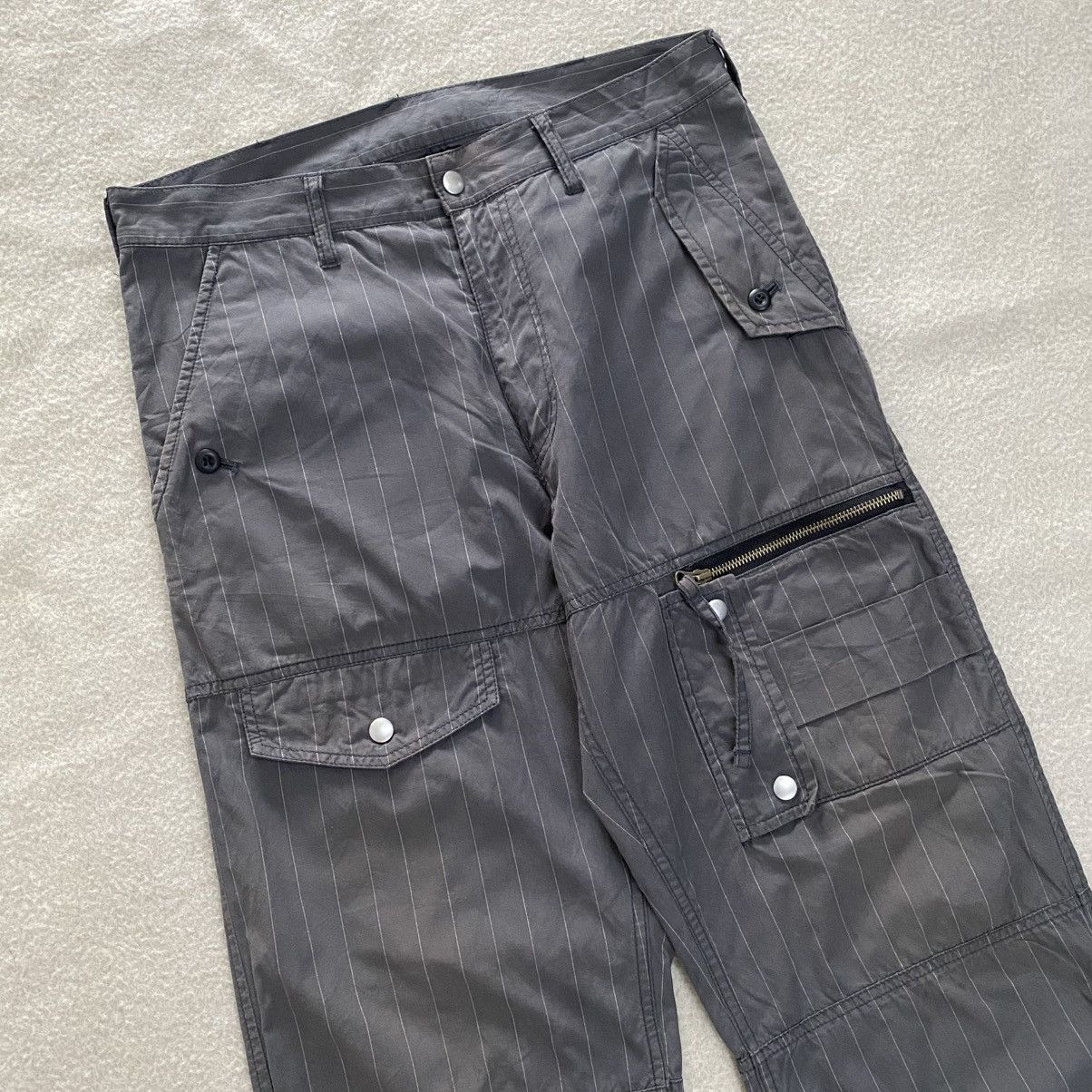 Japanese Brand × PPFM Vintage PPFM Baggy Wide Cargo Utility Pants W31 Size US 31 - 2 Thumbnail