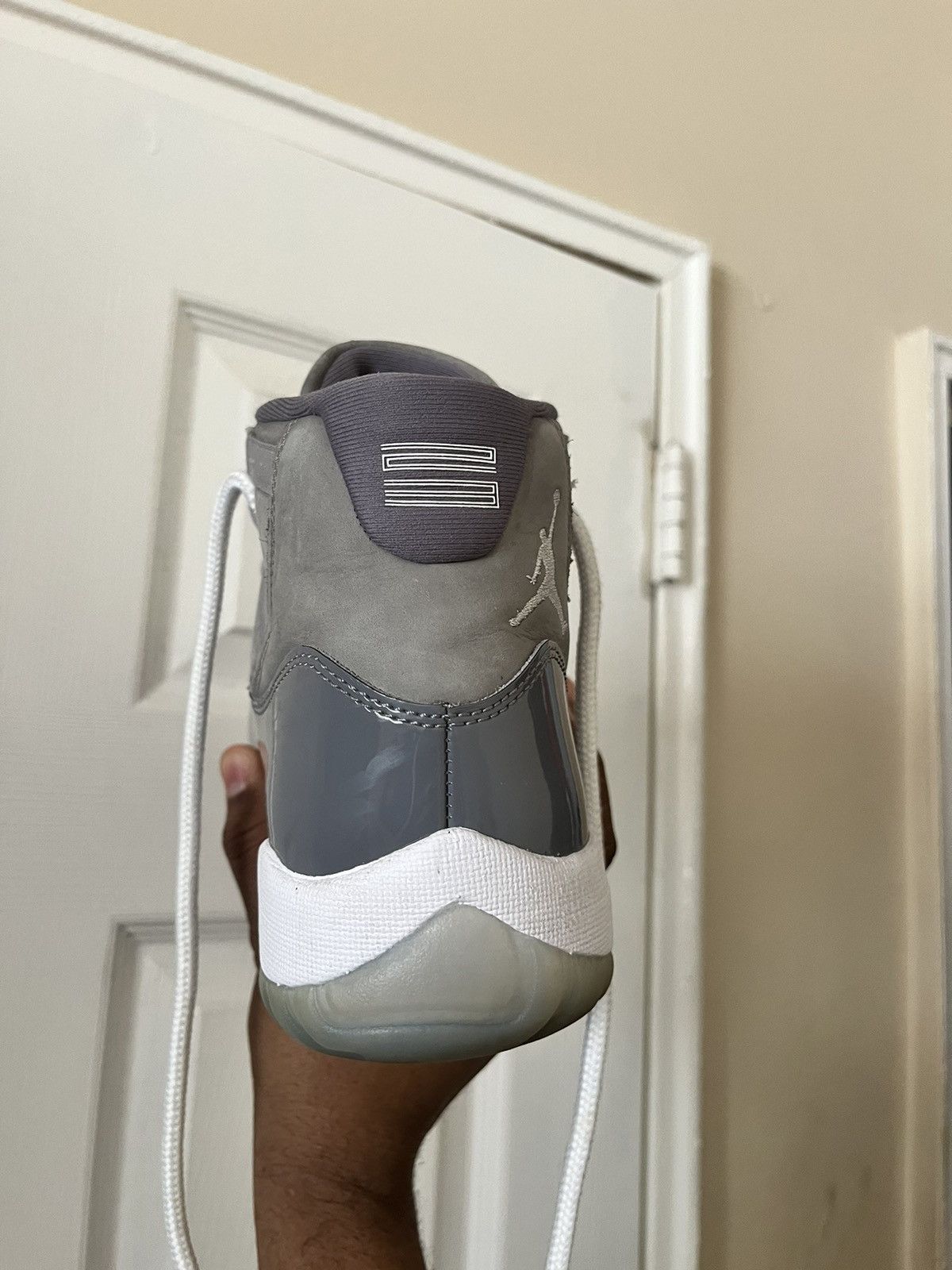 image of Jordan Brand 11 Gently Used Shoes in Grey, Men's (Size 9)