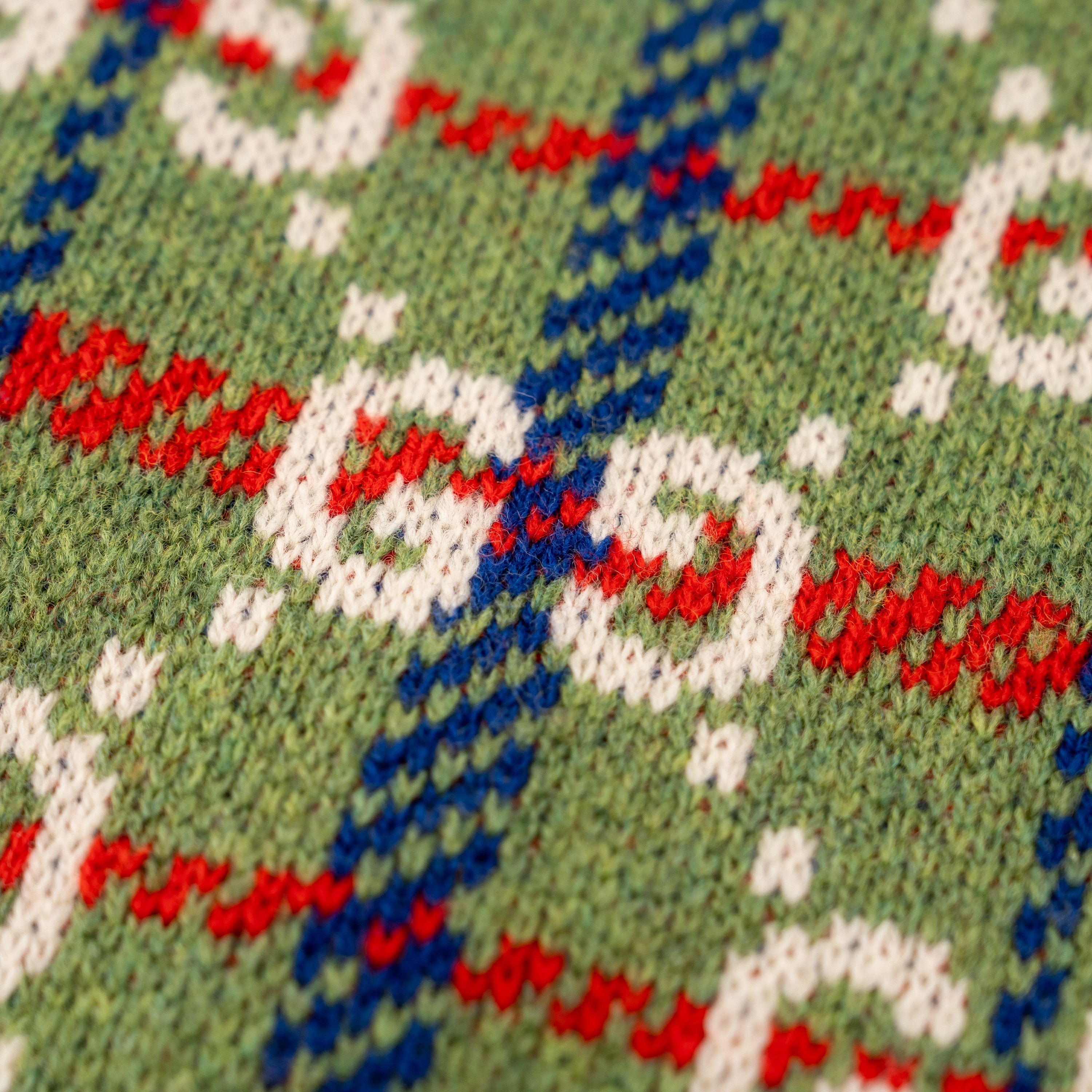 Gucci S - Gucci GG Check Knit Wool Sweater Neck Studs Green Size US S / EU 44-46 / 1 - 8 Thumbnail