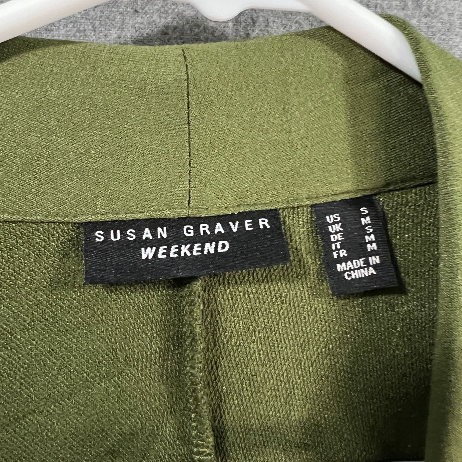 Other Susan Graver Weekend Regular Jersey Knit Draped Back Kale Size S / US 4 / IT 40 - 3 Thumbnail