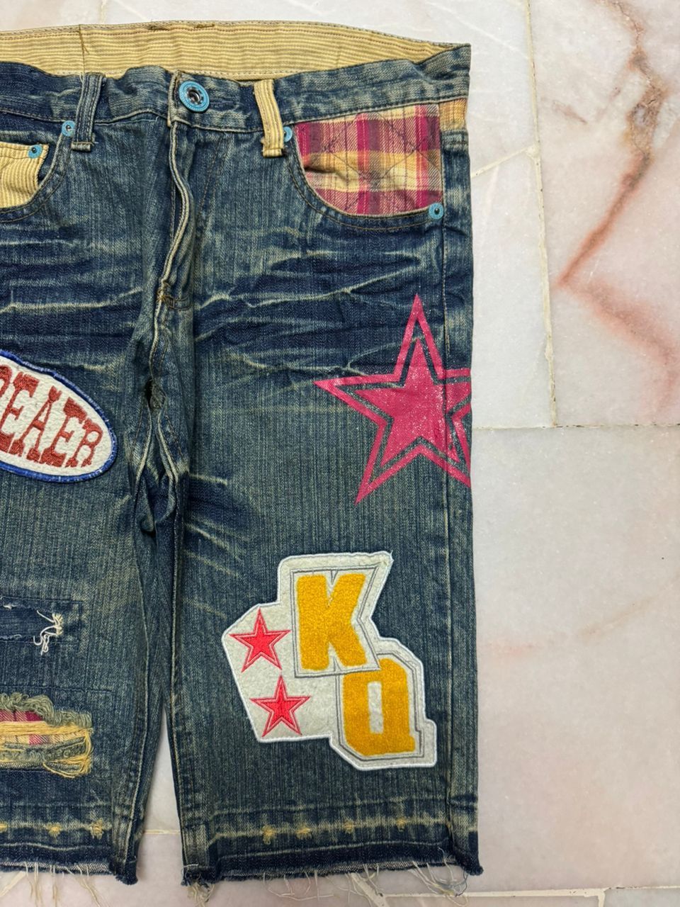 Vintage 💥Insane💥Vintage Japanese Grunge Short ClawMark Distress Size US 30 / EU 46 - 4 Thumbnail