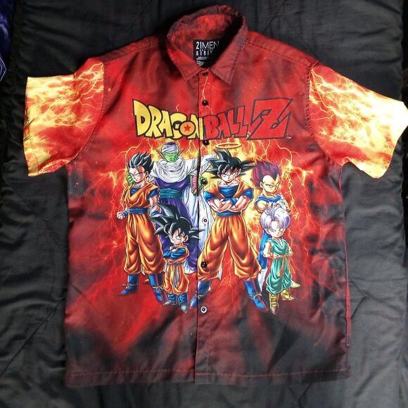 21 Men 21Men x DragonballZ Polyester Button Shirt Size US M / EU 48-50 / 2 - 2 Thumbnail