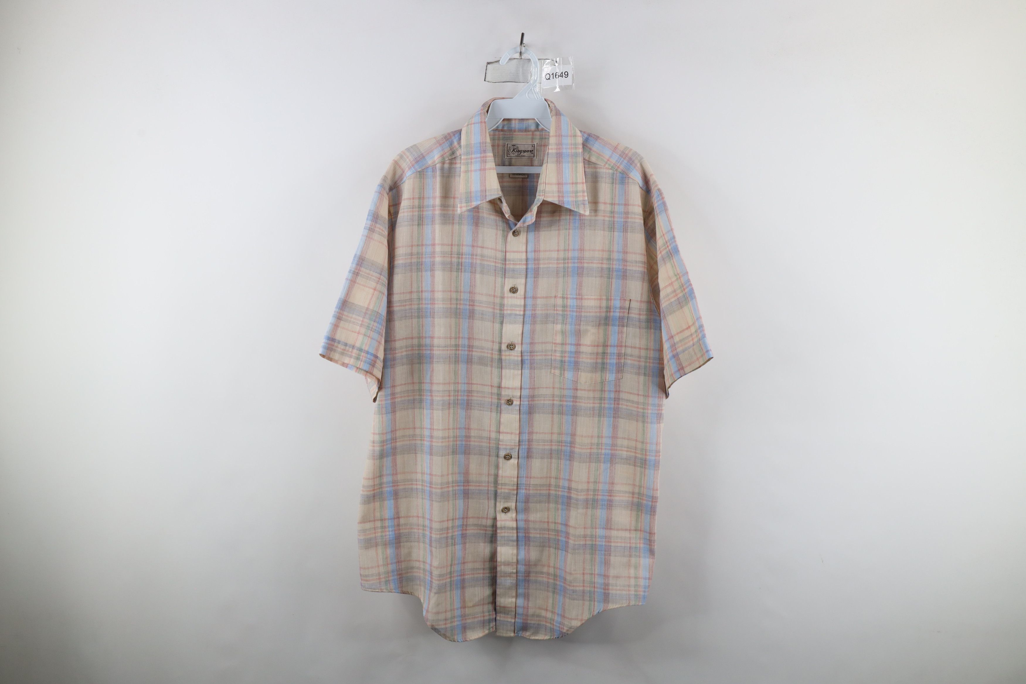 Vintage Vintage 70s Streetwear Short Sleeve Collared Button Shirt Size US L / EU 52-54 / 3 - 1 Thumbnail