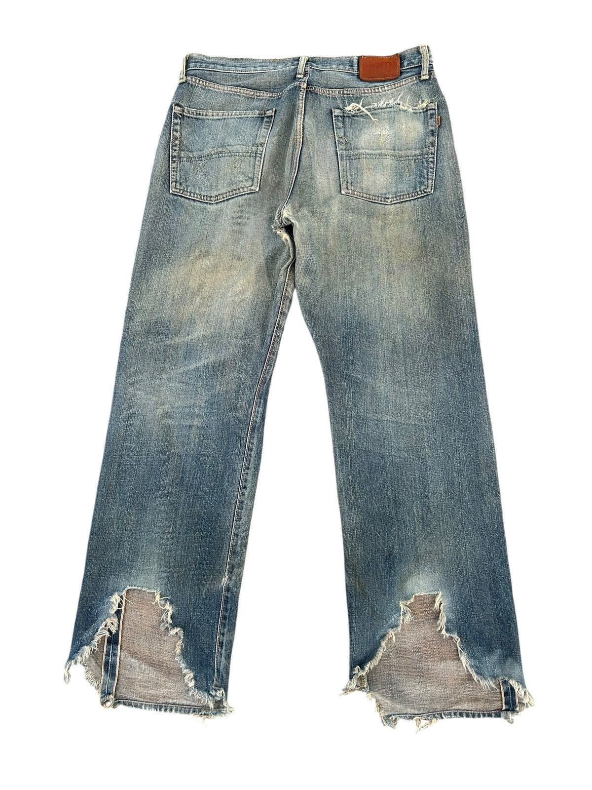 Kapital Vintage Edwin 505x Selvedge Distressed Denim Jeans Size US 34 / EU 50 - 12 Thumbnail