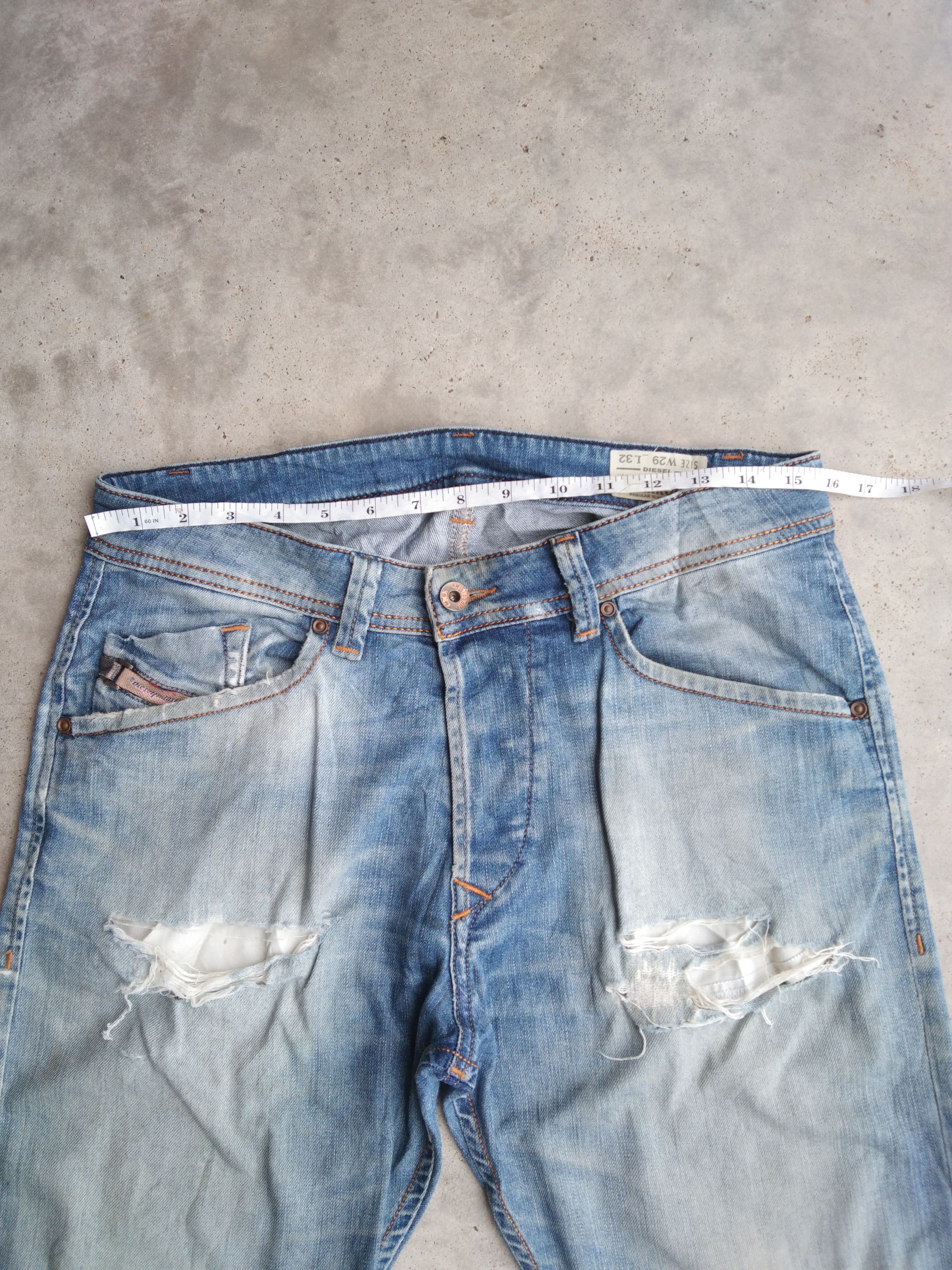 Diesel Vintage Diesel Distressed Jeans 30x33 Size US 30 / EU 46 - 7 Thumbnail