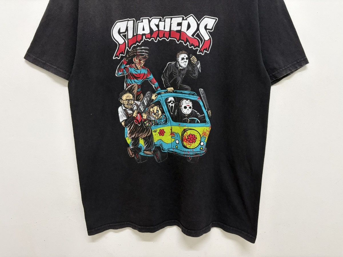 Vintage Y2K SLASHERS HORROR MASH UP FREDDY JASON GHOSTFACE CHUCKY Size US L / EU 52-54 / 3 - 4 Thumbnail