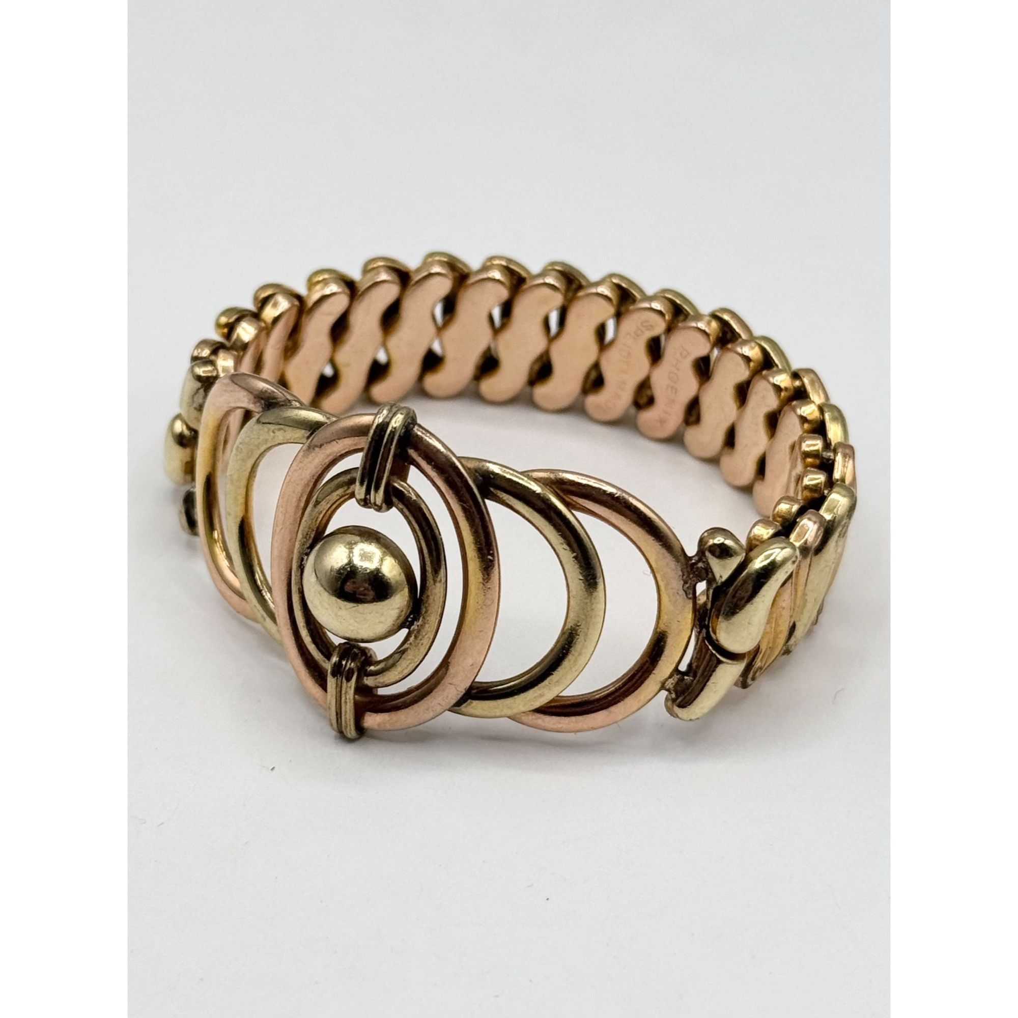 Vintage Estate Phoenix Speidel Made Gold Filled Two Tone Sweetheart Size ONE SIZE - 9 Thumbnail