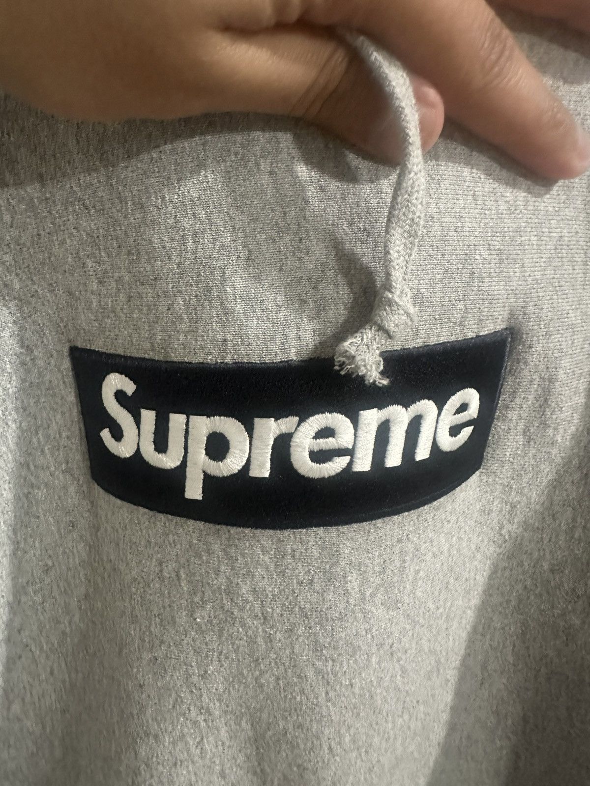 Supreme Supreme FW25 Gray Box Logo Hoodie Size US L / EU 52-54 / 3 - 3 Thumbnail