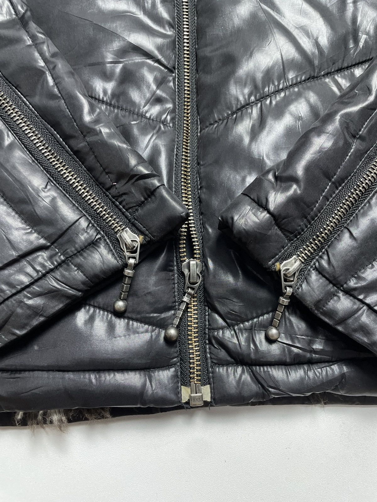 14th Addiction 2000’s Sorridere - Trim Fur Bikers Puffer Jacket Size US M / EU 48-50 / 2 - 9 Thumbnail