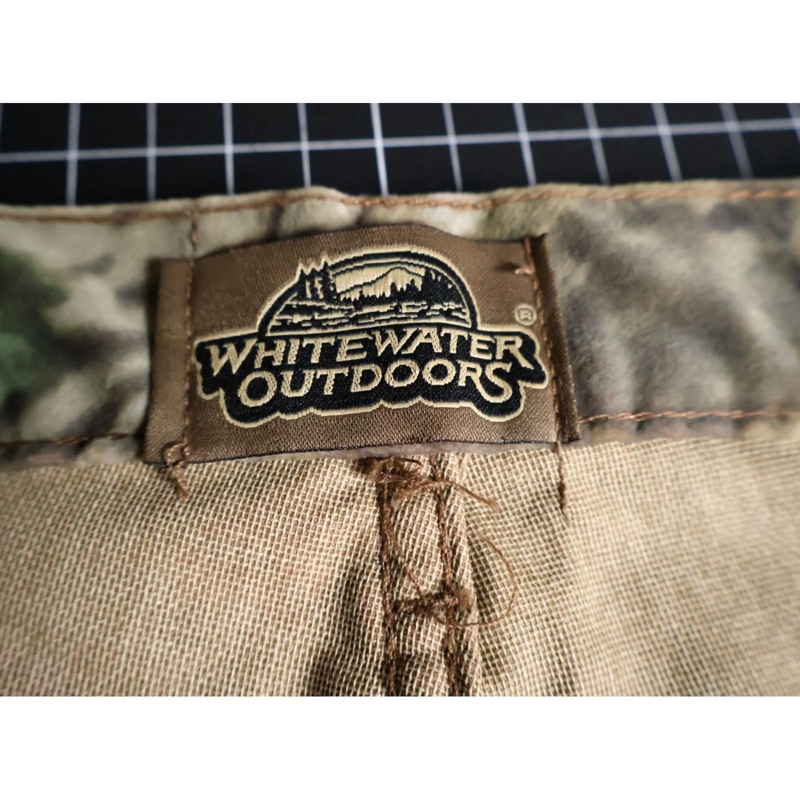 Vintage VINTAGE Whitewater Outdoors Baggy Cargo Pants Mens Medium 32 x 29 Brown Camo Nylon Zip Fly USA Made 90s Camouflage Cargo Army Style Pants Mens Size US 32 / EU 48 - 3 Thumbnail