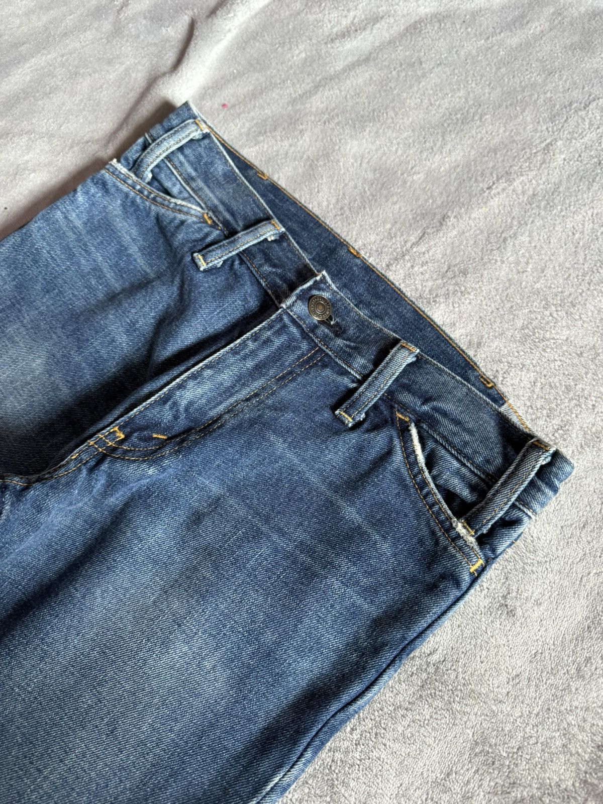 Levi's × TAION × Vintage Vintage LEVIS Big E 646 Flared Bootcut Talon Zipper Jeans Size US 30 / EU 46 - 9 Thumbnail