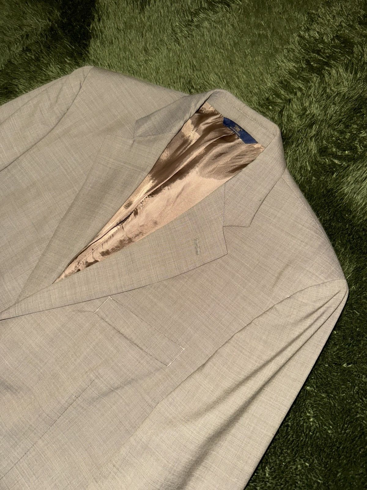 Brooks Brothers [42R] Brooks Brothers USA 346 Stretch Blazer Beige Size 42R - 2 Thumbnail