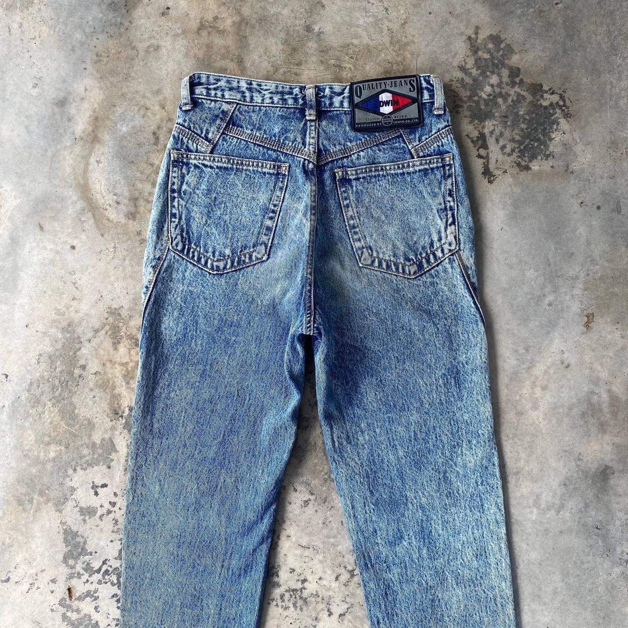 Vintage Vintage 80s/90s Edwin Acid Wash Dirty Tapered Retro Grunge Size US 28 / EU 44 - 9 Thumbnail