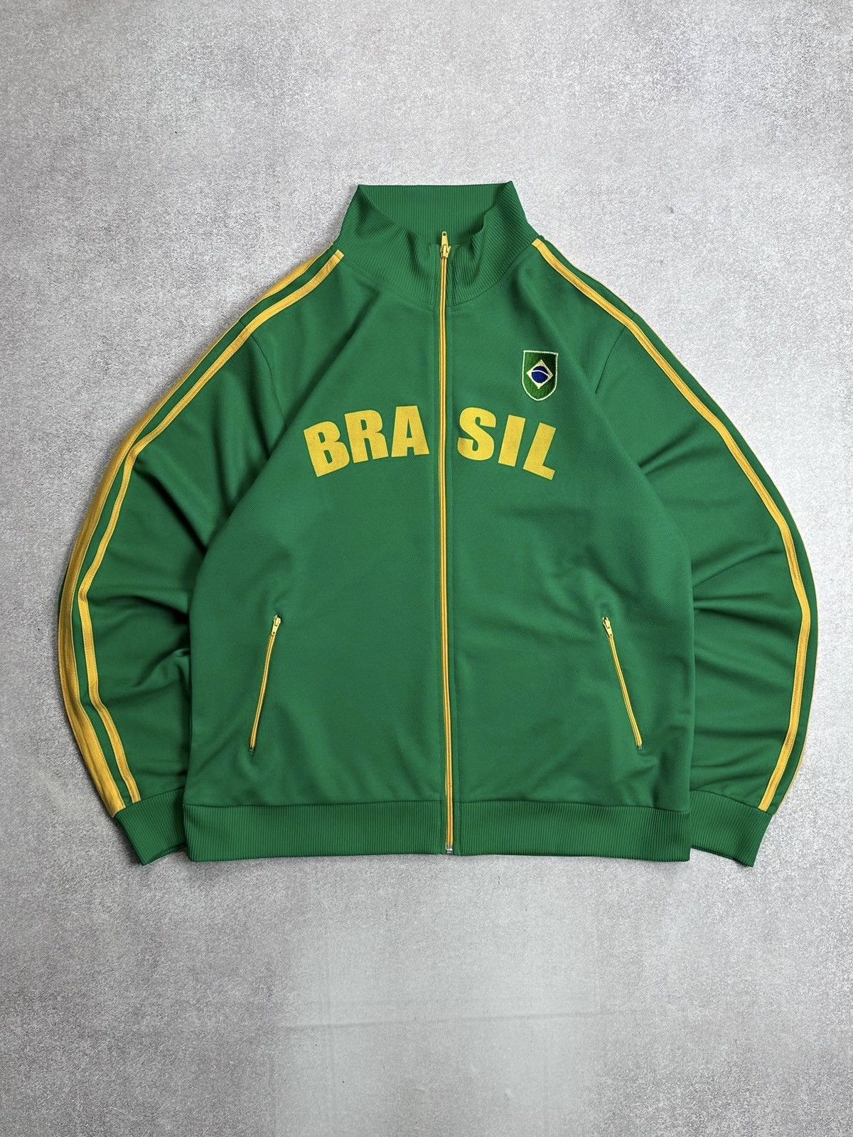 Vintage 90s Brasil Y2K Archive Zip Jacket M