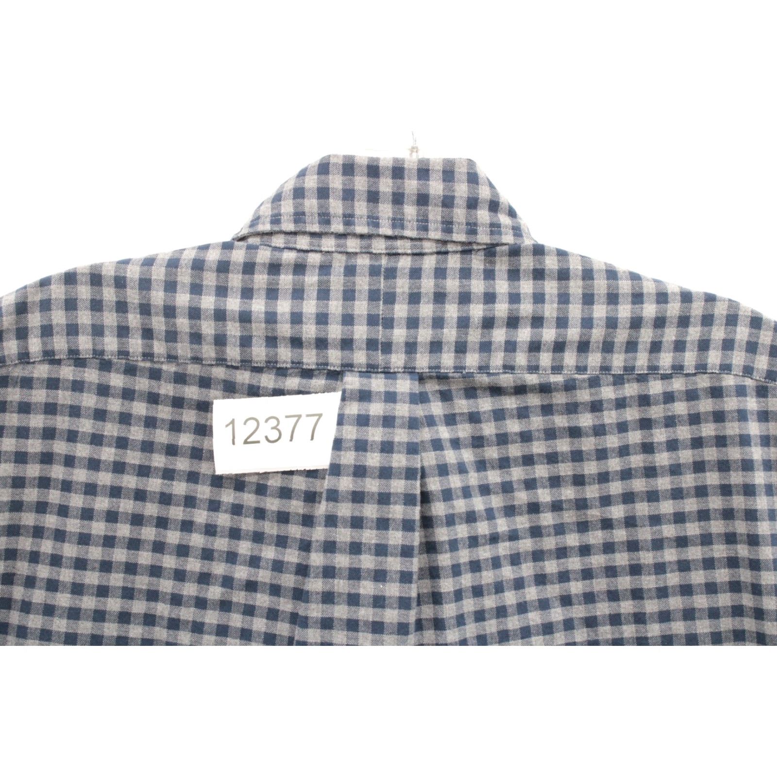 Polo Ralph Lauren Ralph Lauren Shirt Men's Medium Blue Gray Gingham Plaid Classic Fit Long Sleeve Shirt Size US M / EU 48-50 / 2 - 8 Thumbnail