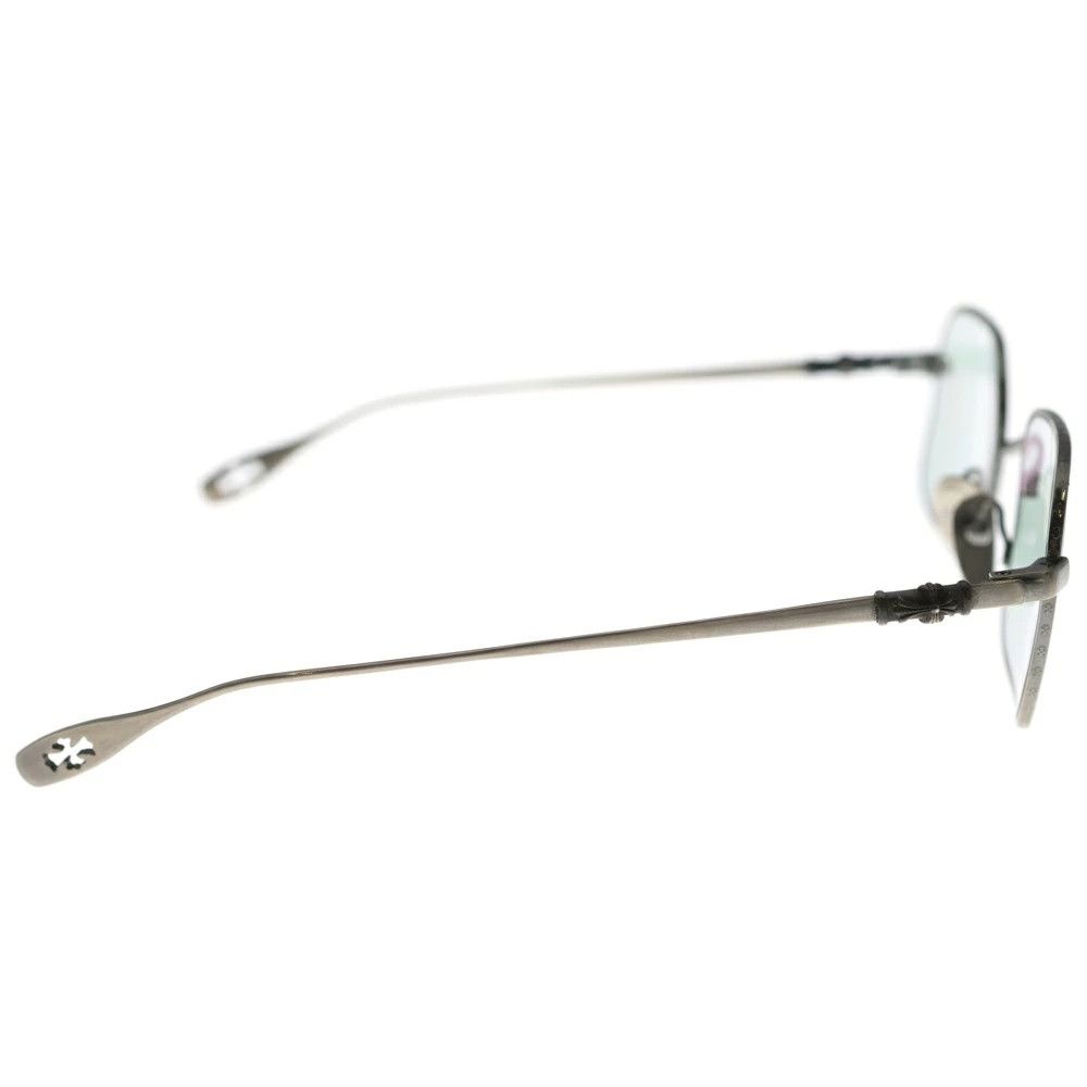 Chrome Hearts CHROME HEARTS CHUCK CH Cross Square Sunglasses Silver Size ONE SIZE - 3 Thumbnail