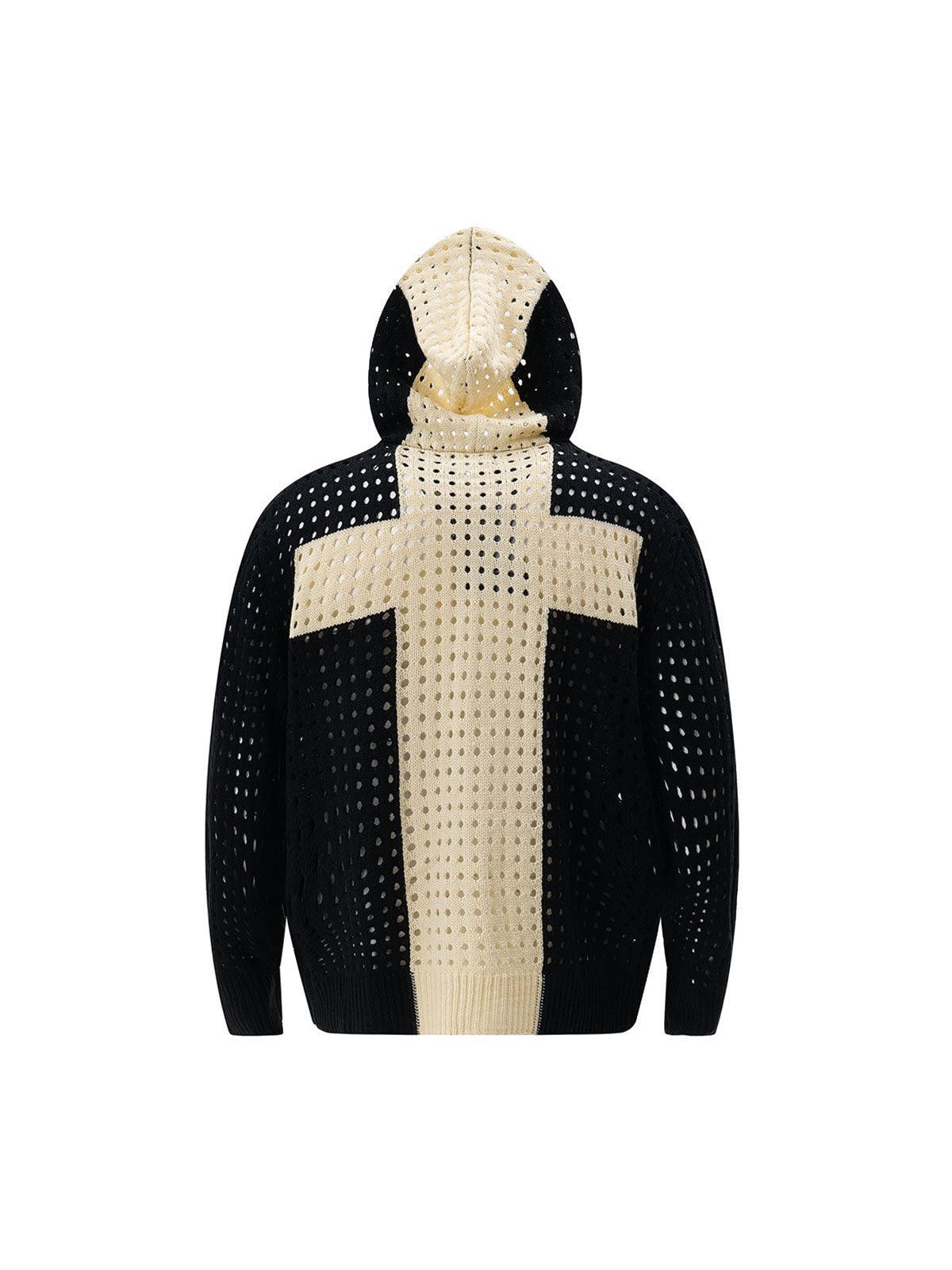 Japanese Brand Cross Jacquard Full Zipper Hooded Jacket Size US L / EU 52-54 / 3 - 3 Thumbnail