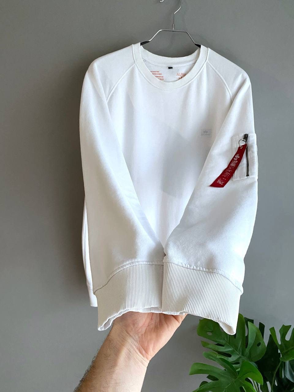 Alpha Industries Alpha Industries Men's White Cotton Sweatshirt, Size XXL Size US XXL / EU 58 / 5 - 8 Thumbnail