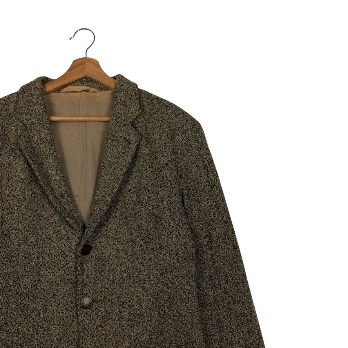 Emporio Armani 🔥VINTAGE WOOL HERRINGBONE JACKET EMPORIA ARMANI MADE ITALY Size US M / EU 48-50 / 2 - 8 Thumbnail