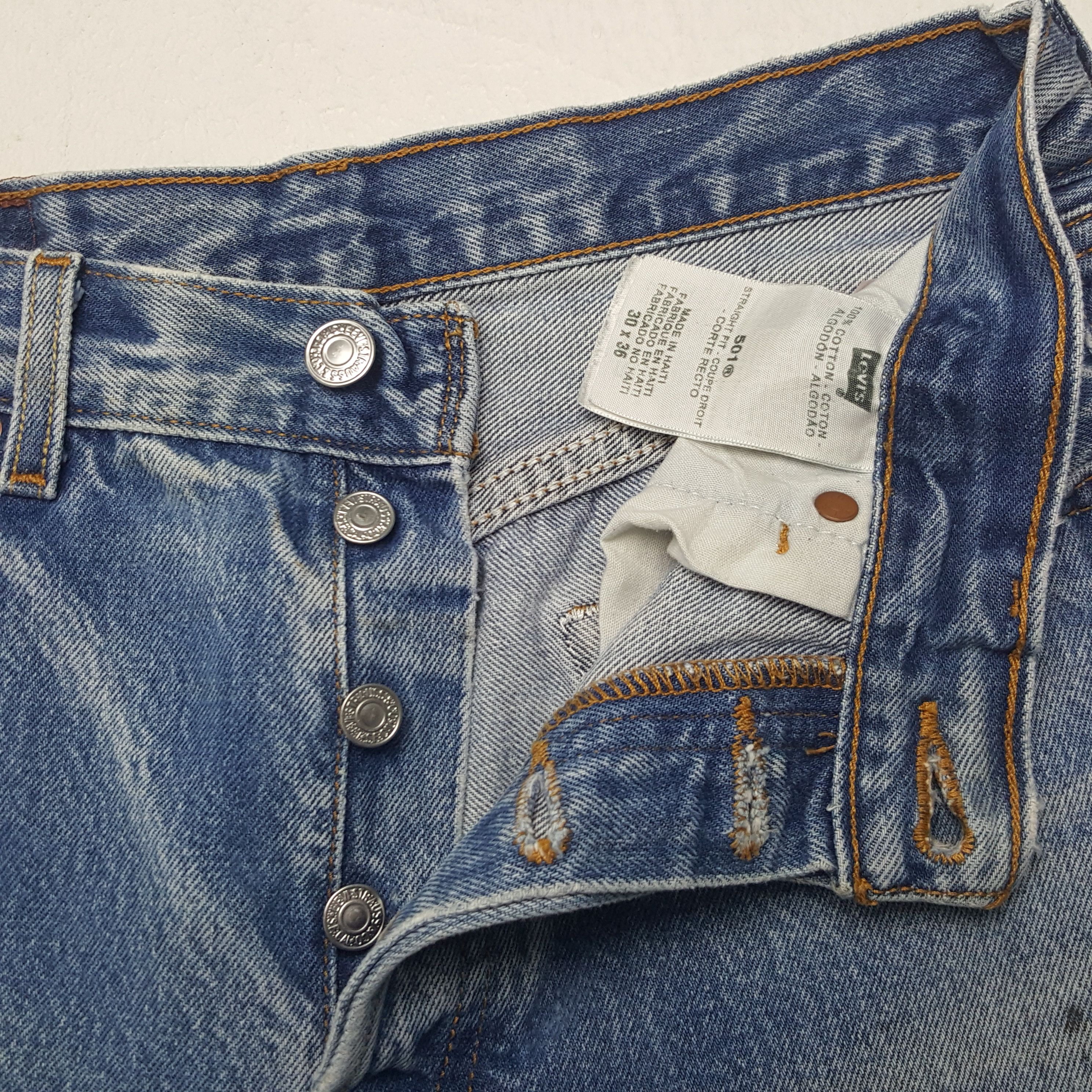Designer × Levi's × Vintage Vintage Levi's 501 Art Denim Jeans Size US 28 / EU 44 - 13 Thumbnail