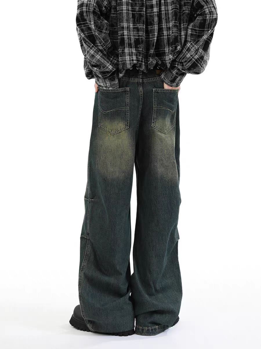 Japanese Brand × Jean Street vintage Y2K baggy wide leg jeans Size US 32 / EU 48 - 1 Thumbnail