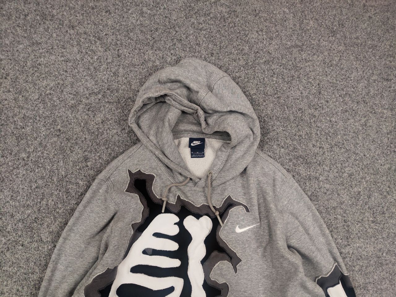 Nike Vintage Nike USA Custom Logo Skeleton Oversized Hoodie Y2K Size US M / EU 48-50 / 2 - 4 Thumbnail