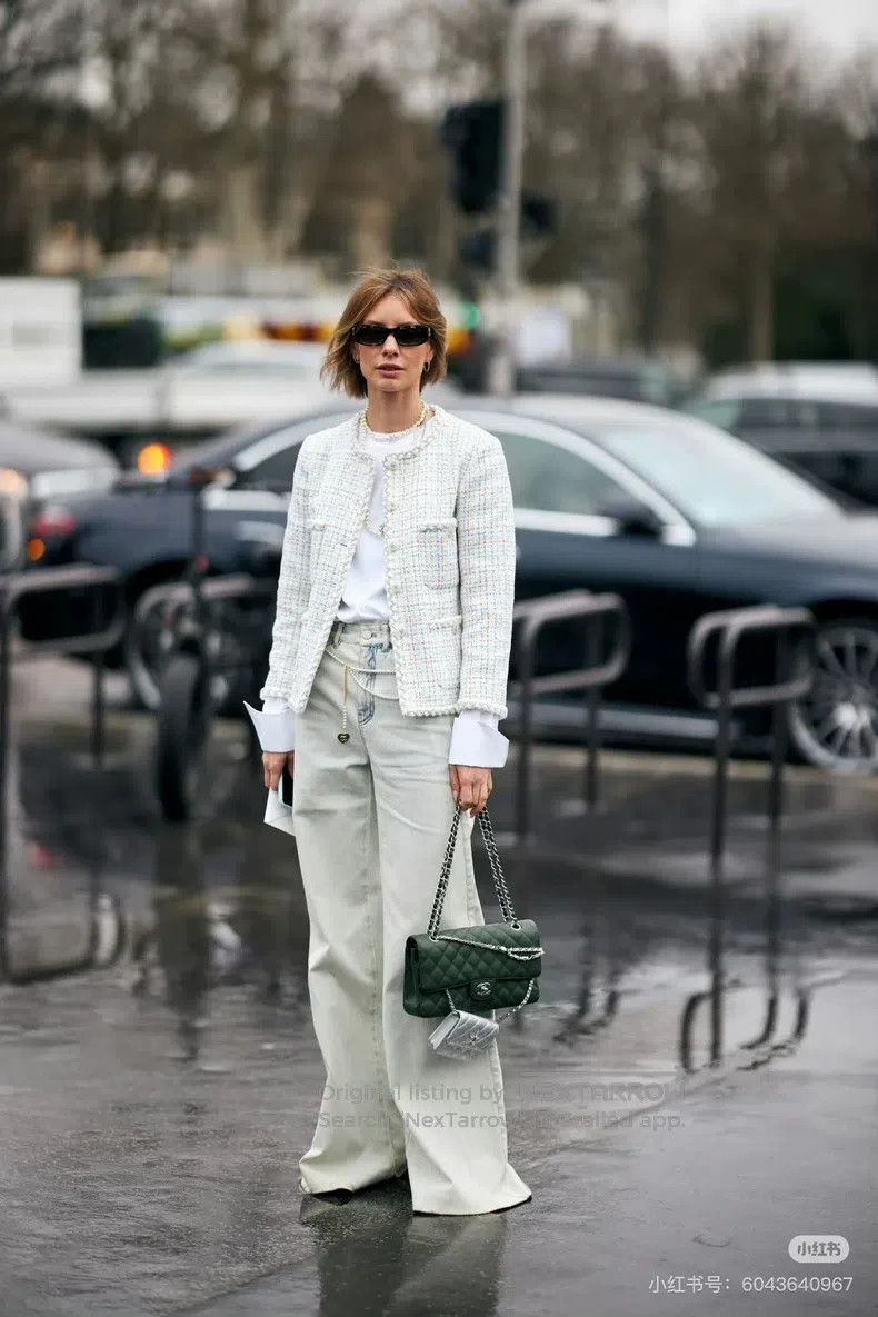 Other Chanel 25C white rolled tweed four-pocket double-breasted Size XS / US 0-2 / IT 36-38 - 9 Thumbnail