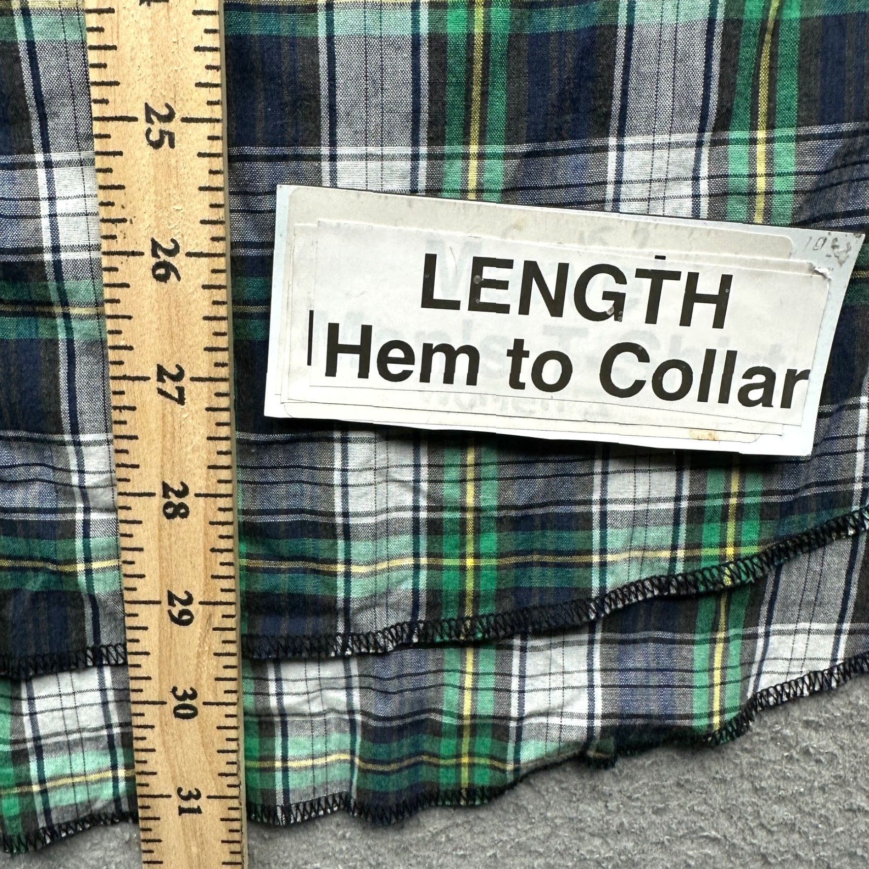 Wrangler Wrangler Shirt Plaid Green Pearl Snap X-Long Tail 16.5 34 Large Mens Green Pockets VINTAGE? Size US S / EU 44-46 / 1 - 5 Thumbnail