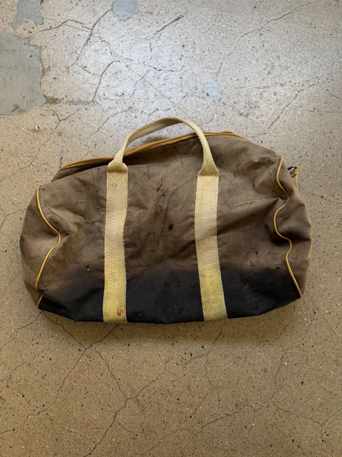 Vintage Thrashed Vintage Canvas Duffle Bag Size ONE SIZE - 3 Thumbnail