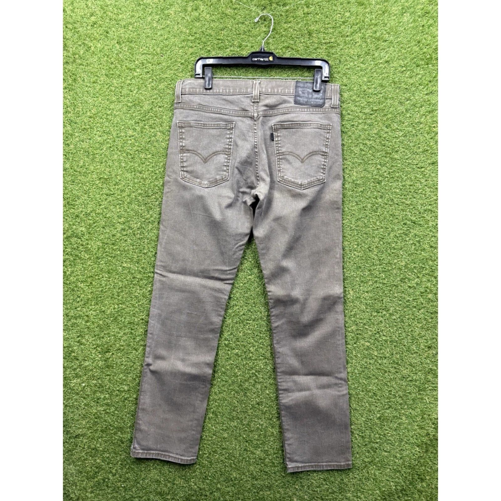 Levi's Levis 511 Slim Fit Jeans Mens 32x30 Army Green Denim Casual Straight Leg Size US 32 / EU 48 - 2 Thumbnail