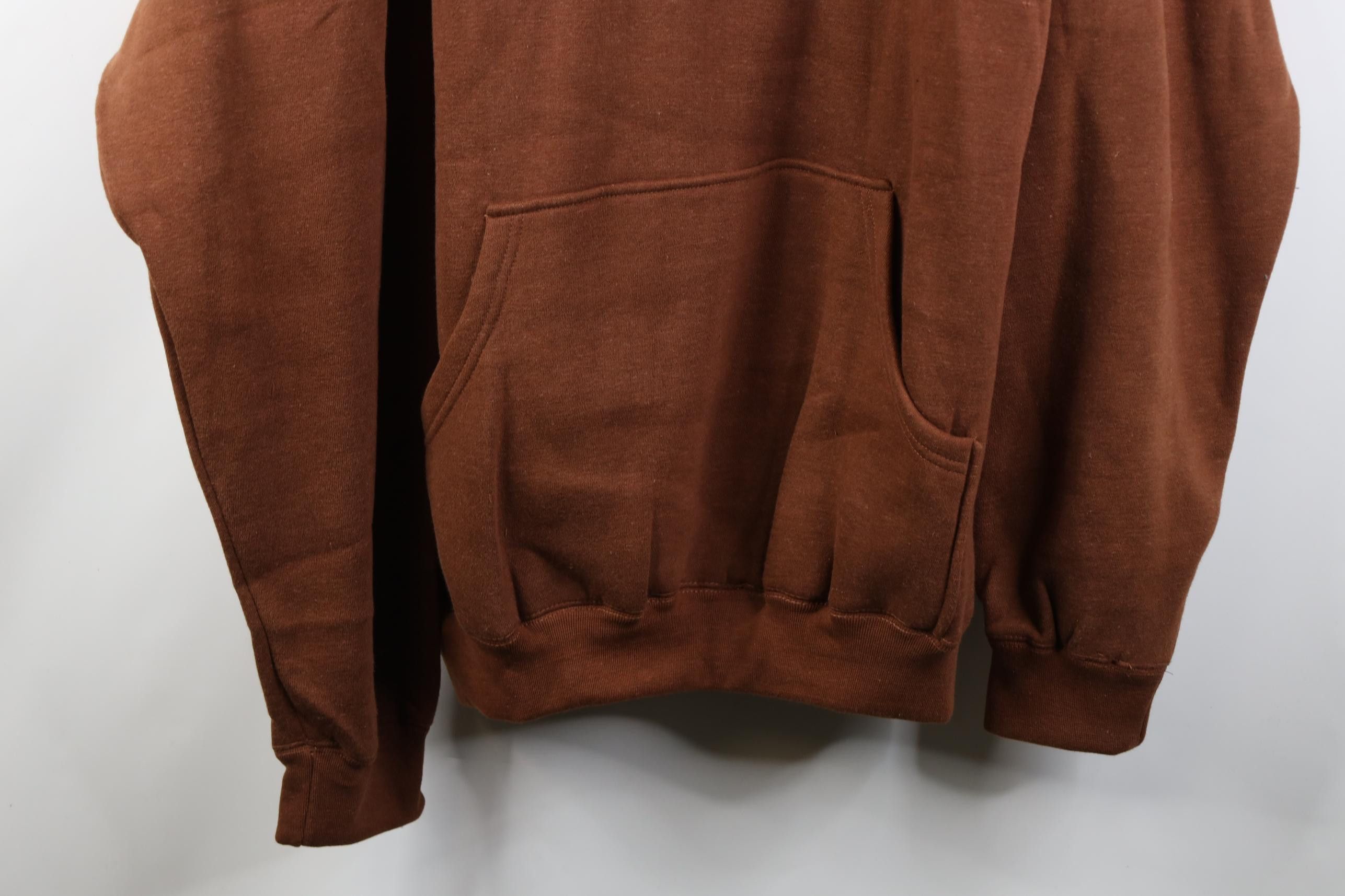 Vintage Deadstock Vintage 90s Streetwear Heavyweight Hoodie Brown Size US XXL / EU 58 / 5 - 3 Thumbnail