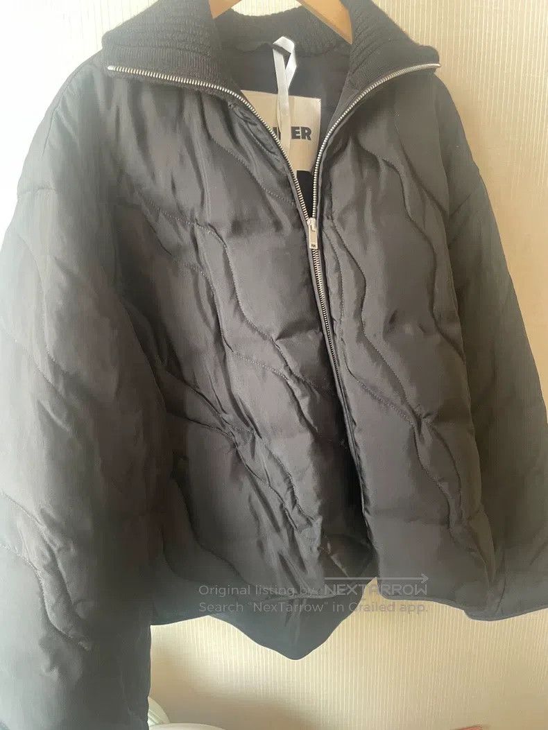 Jil Sander Jil Sander size 34 Black dark striped goose down jacket Size XS / US 0-2 / IT 36-38 - 3 Thumbnail