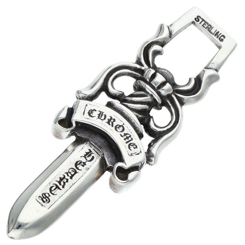 Chrome Hearts Chrome Hearts #10 Large Dagger Zipper Pendant Silver