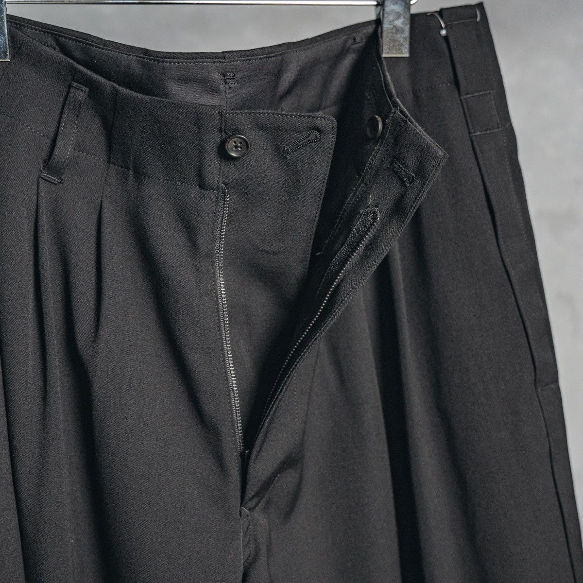 Yohji Yamamoto Yohji Yamamoto Pour Homme - Wool Gabardine SIDE TAPED PANTS Size US 30 / EU 46 - 12 Thumbnail
