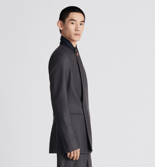 Dior o1w1db10525 343C26 Oblique Jacket in Gray Size US M / EU 48-50 / 2 - 5 Thumbnail