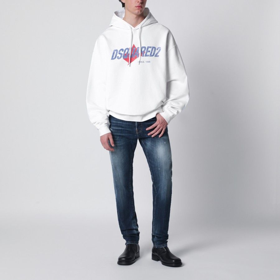 Dsquared2 o1d2blof0226 Logo Print Sweatshirt in White Size US M / EU 48-50 / 2 - 2 Thumbnail