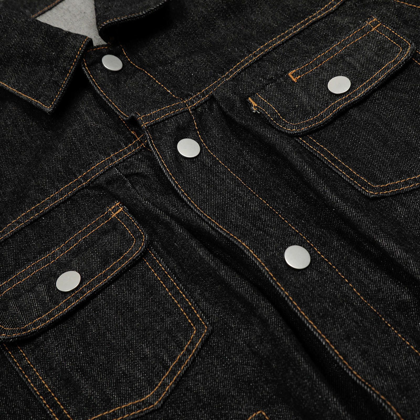 Other Short Washed Denim Workwear Jacket | Dark Rinse Size US L / EU 52-54 / 3 - 3 Thumbnail