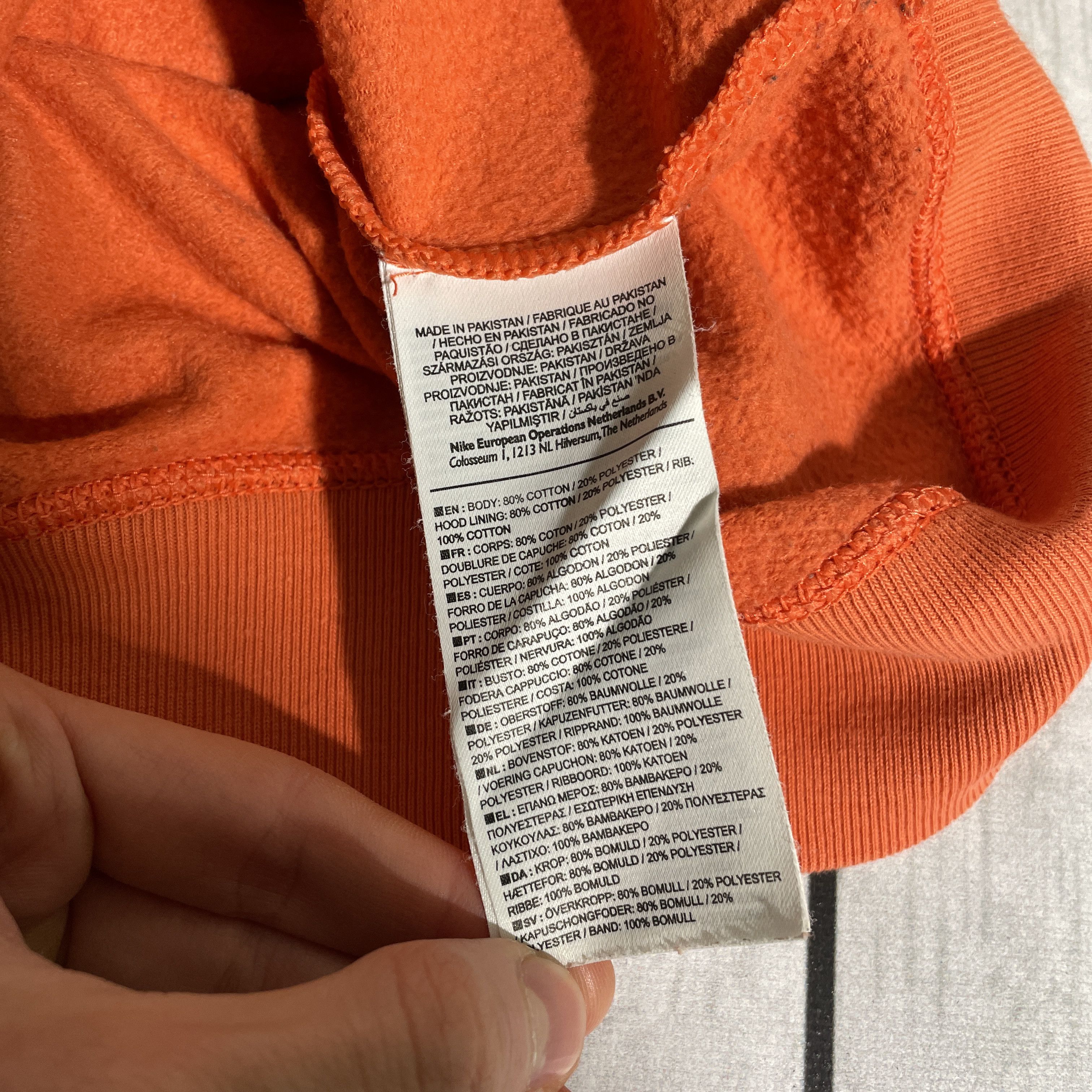 Nike Custom Nike orange Hoodie Tiger Black art grunge opium y2k Size US L / EU 52-54 / 3 - 8 Thumbnail