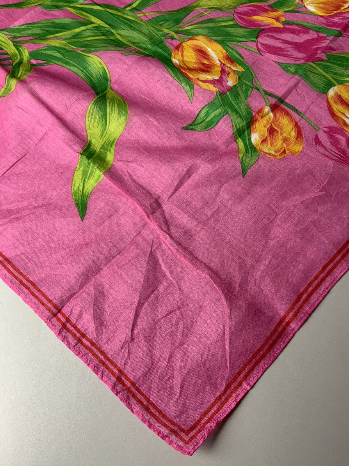 Kenzo Kenzo Paris Flower Art Bandana Handkerchief Size ONE SIZE - 10 Thumbnail