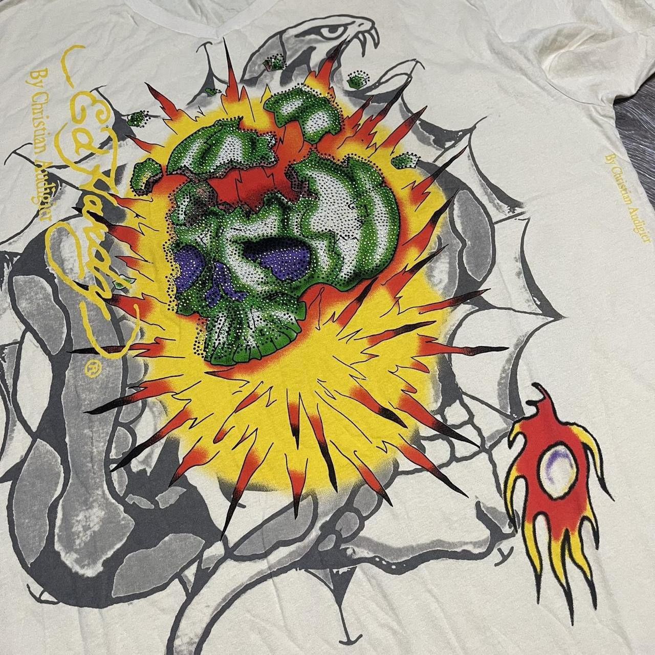 Ed Hardy × Vintage y2k ed hardy exploding skull tee Size US XXL / EU 58 / 5 - 3 Thumbnail