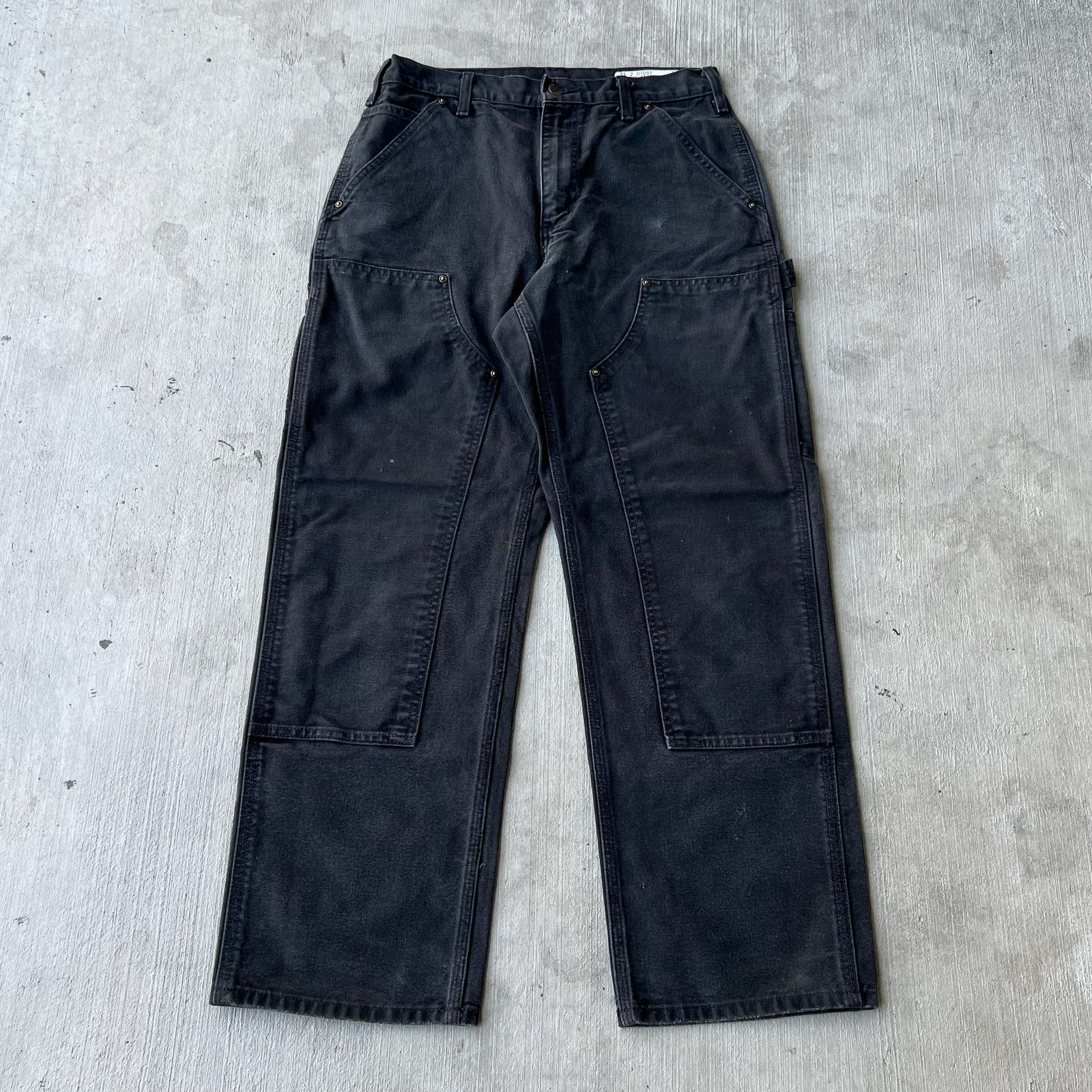 Carhartt × Vintage Carhartt black double knee work wear carpenter pants Size US 29 - 1 Thumbnail