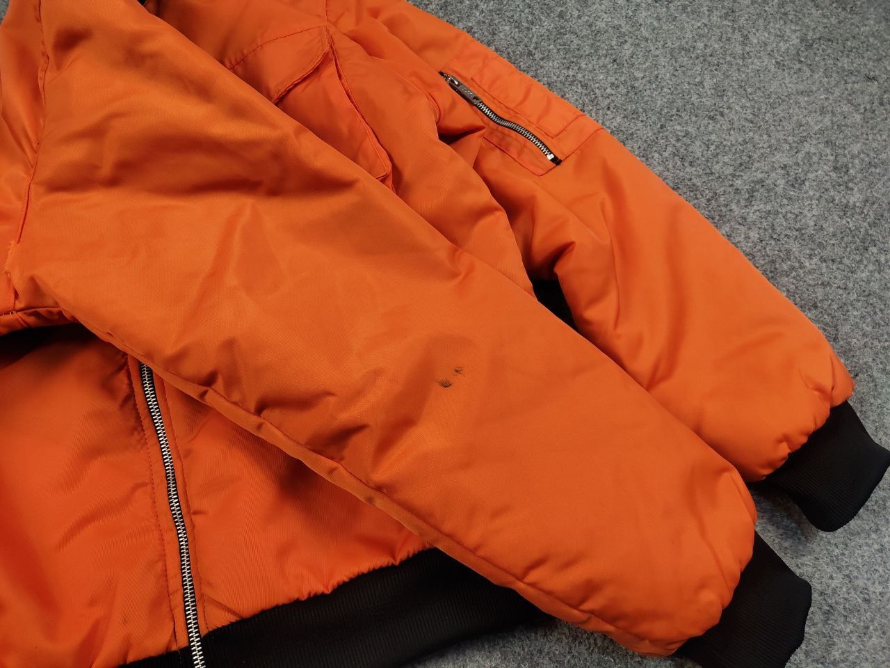 Japanese Brand Vintage Japan Style Orange Pocket Bomber Jacket Y2K Style Size US M / EU 48-50 / 2 - 14 Thumbnail