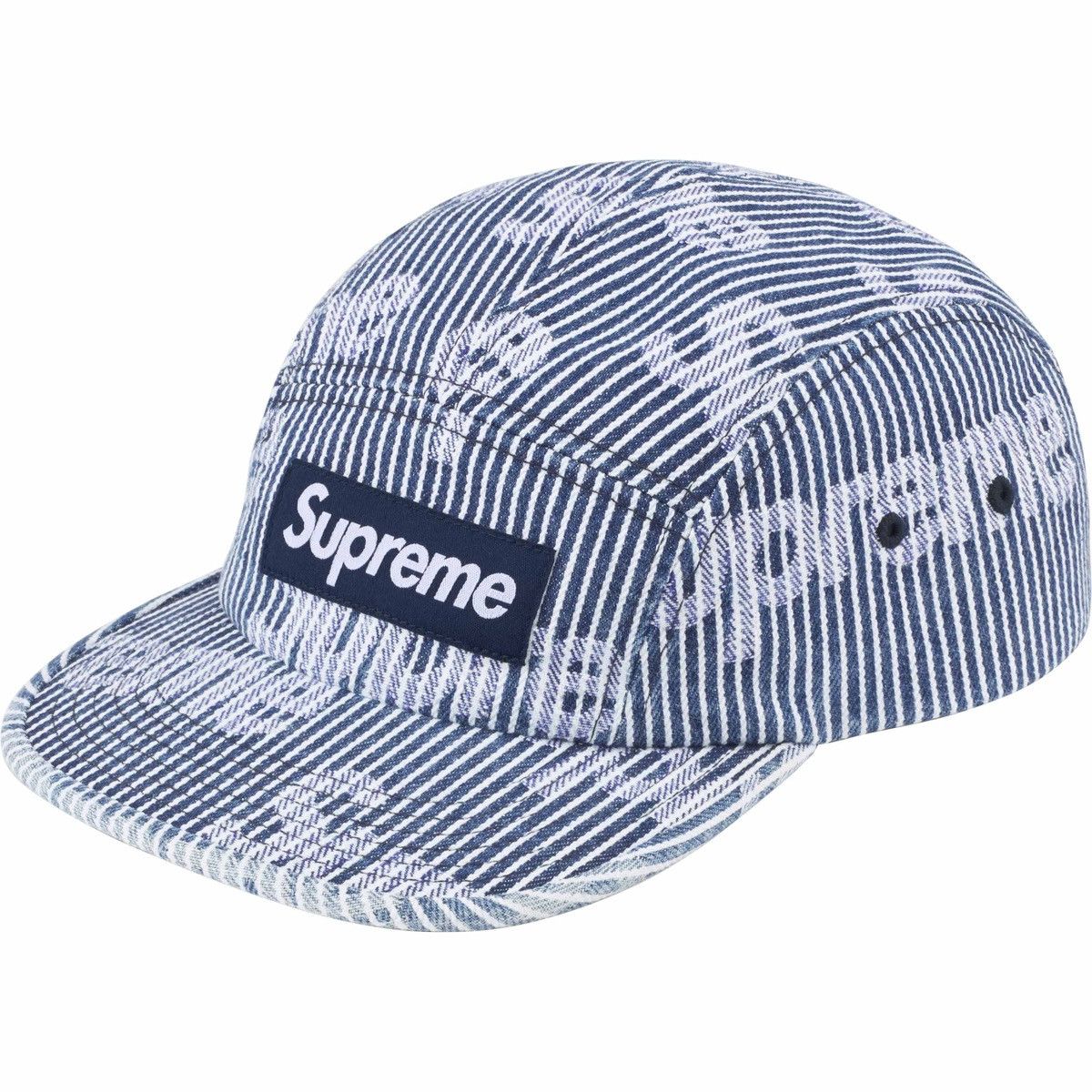 supreme Bandana Denim camp cap 青 Supreme Flocked Denim Camp Cap - Blue | In stock – WEAR43WAY