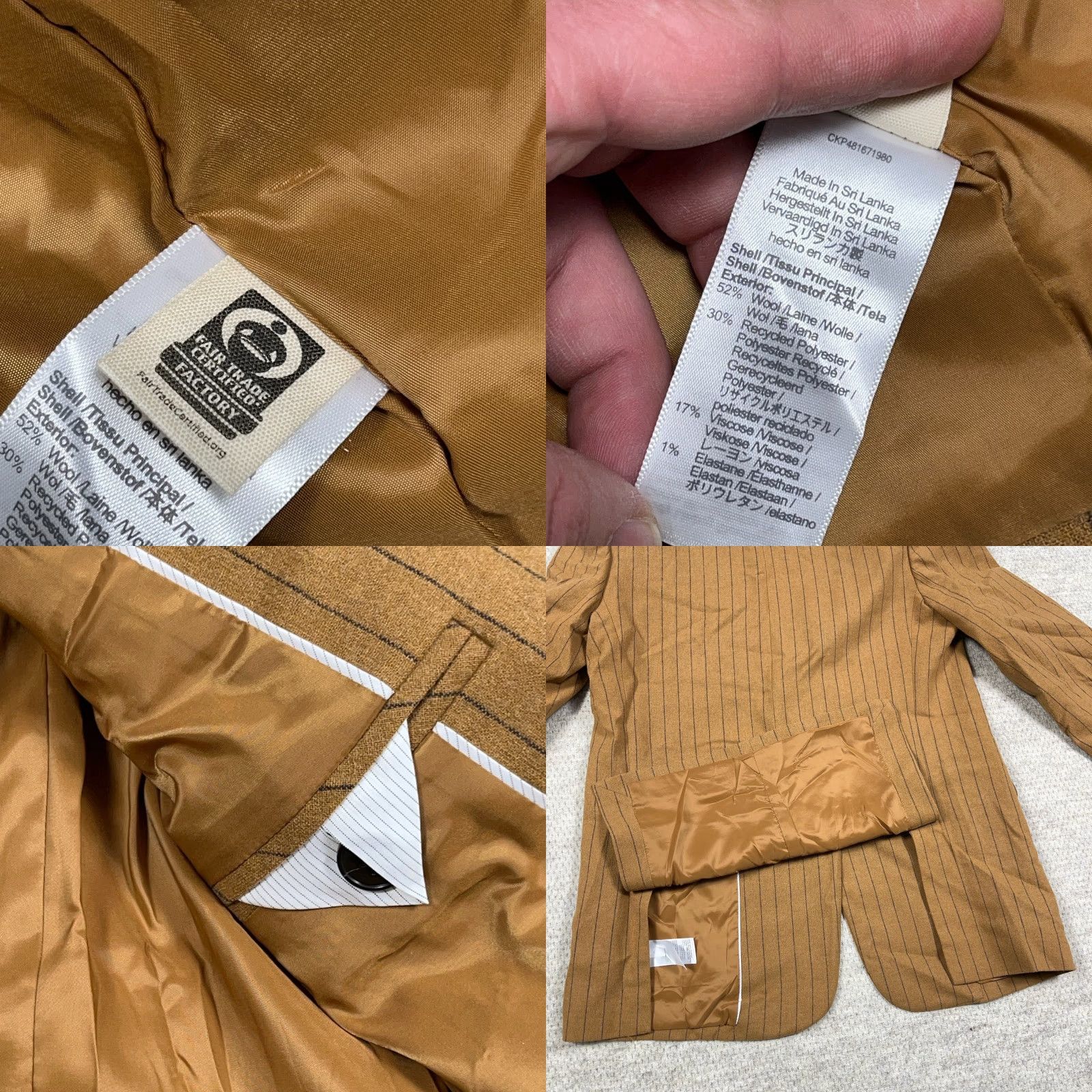 Madewell Madewell Blazer Women Size 2 Wool Brown Plaid Button Front Jacket Coat Unlined Knit Basic 90s Retro Professionals Mens Womens Size XS / US 0-2 / IT 36-38 - 8 Thumbnail