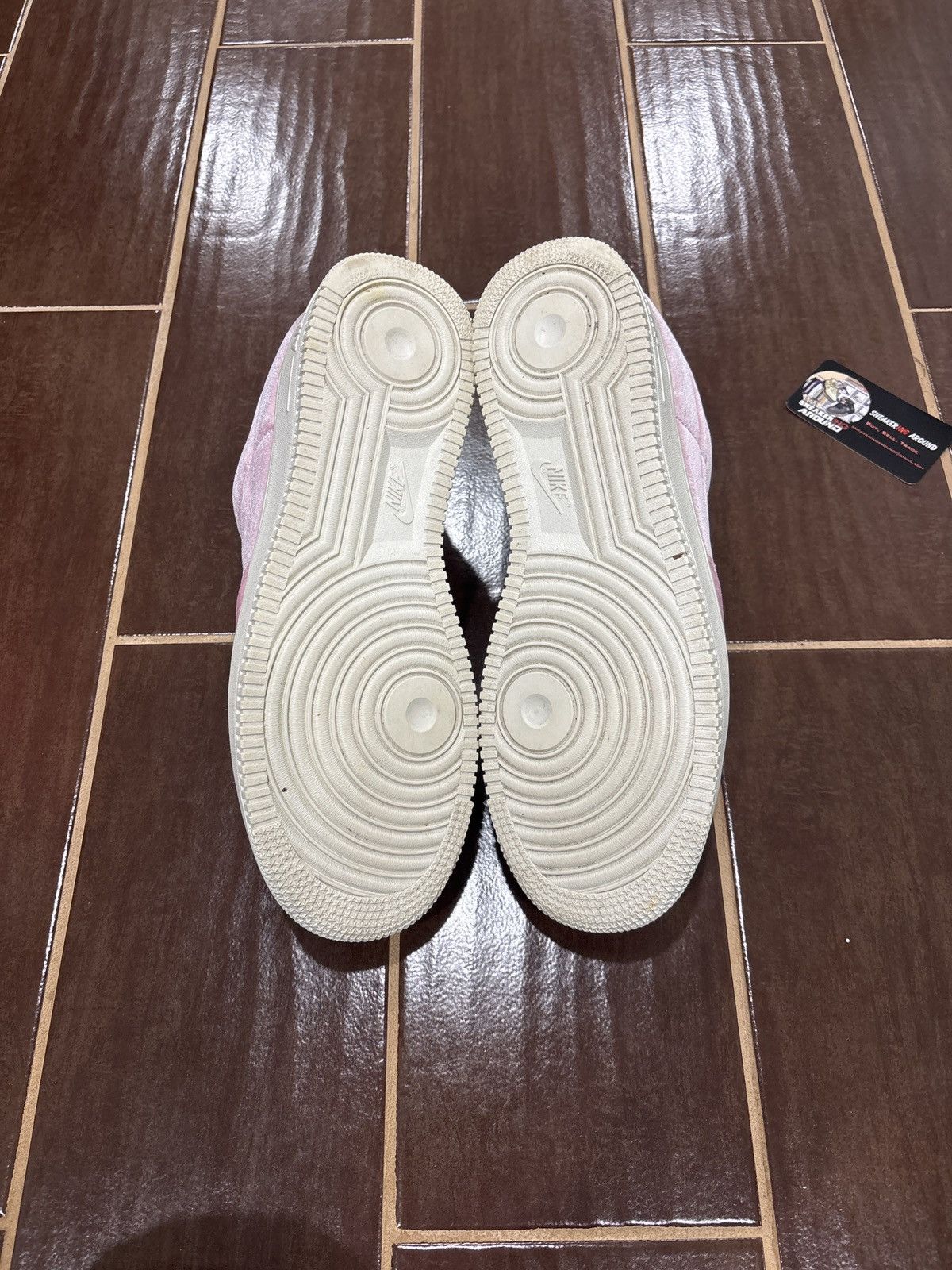 Nike LIGHT WEAR Air Force 1 Low Velour Pink Rise Size 10.5 Size US 10.5 / EU 43-44 - 6 Thumbnail